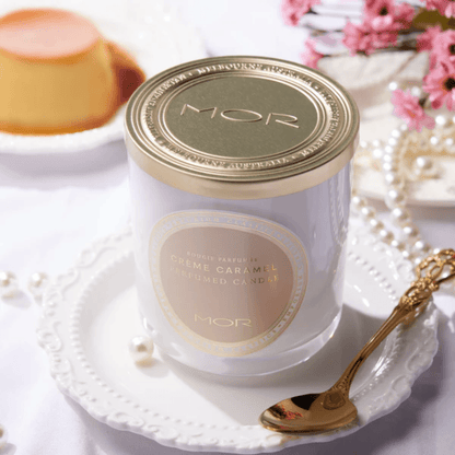 Candle - Mor Boutique - MOR Emporium Classics Blanc Crème Caramel Perfumed Candle - The Gift Company