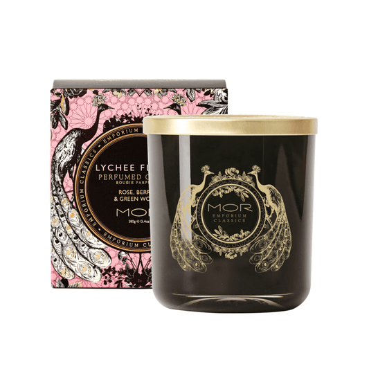 Candle - Mor Boutique - MOR Emporium Classics Lychee Flower Perfumed Candle 380g - The Gift Company