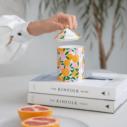 Candle - Moss St Ceramics - MOSS ST Ceramics Blood Orange Soy Candle 320g - The Gift Company
