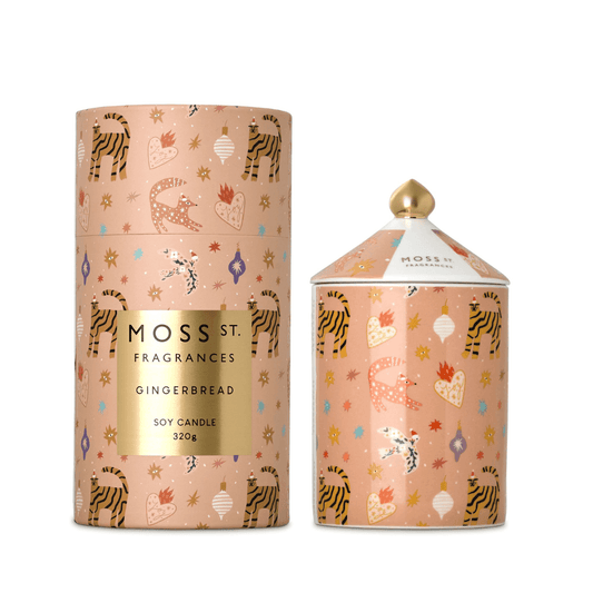 Candle - Moss St Ceramics - MOSS ST Ceramics Gingerbread Soy Candle 320g - The Gift Company