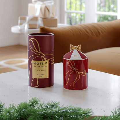 Candle - Moss St Ceramics - MOSS ST Fig & Pear Ceramic Candle 360g - The Gift Company