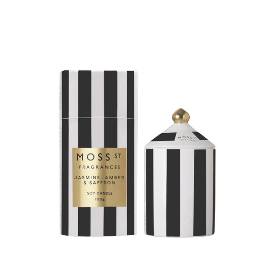 Candle - Moss St Ceramics - MOSS ST Jasmine, Amber & Saffron Ceramic Candle 100g - The Gift Company