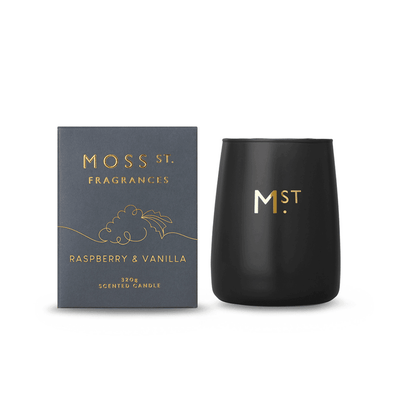 Candle - Moss St - MOSS ST Limited Edition: Raspberry & Vanilla Candle 370g - The Gift Company