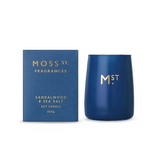 Candle - Moss St - MOSS ST Sandalwood & Sea Salt Candle 370g - The Gift Company