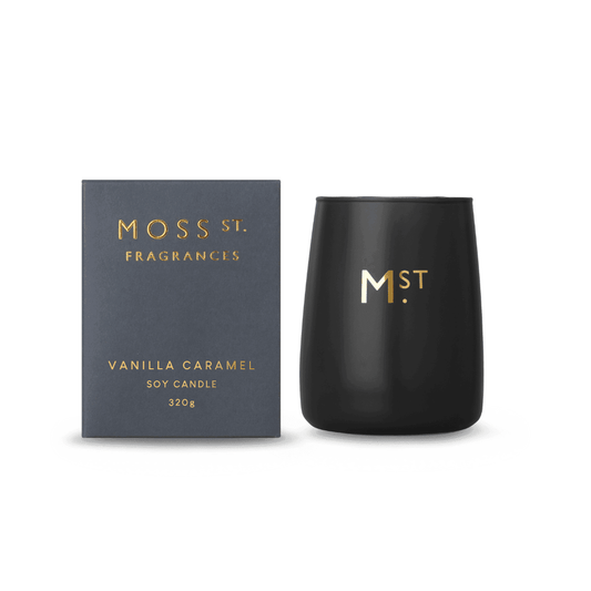 Candle - Moss St - MOSS ST Vanilla Caramel Candle 370g - The Gift Company