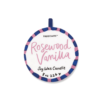 Candle - Paddywax - Paddywax Adopo Hearts Ceramic Candle - Rosewood Vanilla 226g - The Gift Company