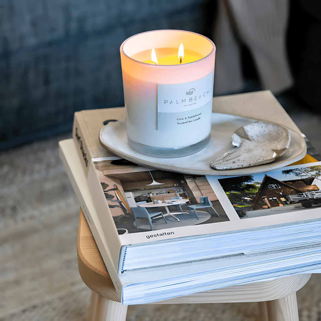 Candle - Palm Beach - Palm Beach Clove & Sandalwood Candle 420g - The Gift Company
