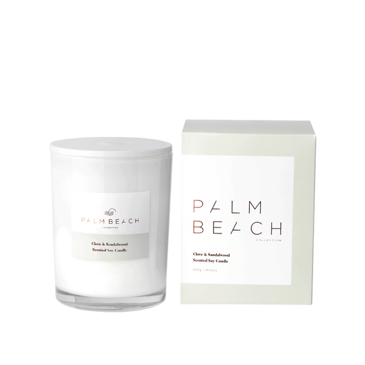 Candle - Palm Beach - Palm Beach Clove & Sandalwood Deluxe Candle 850g - The Gift Company