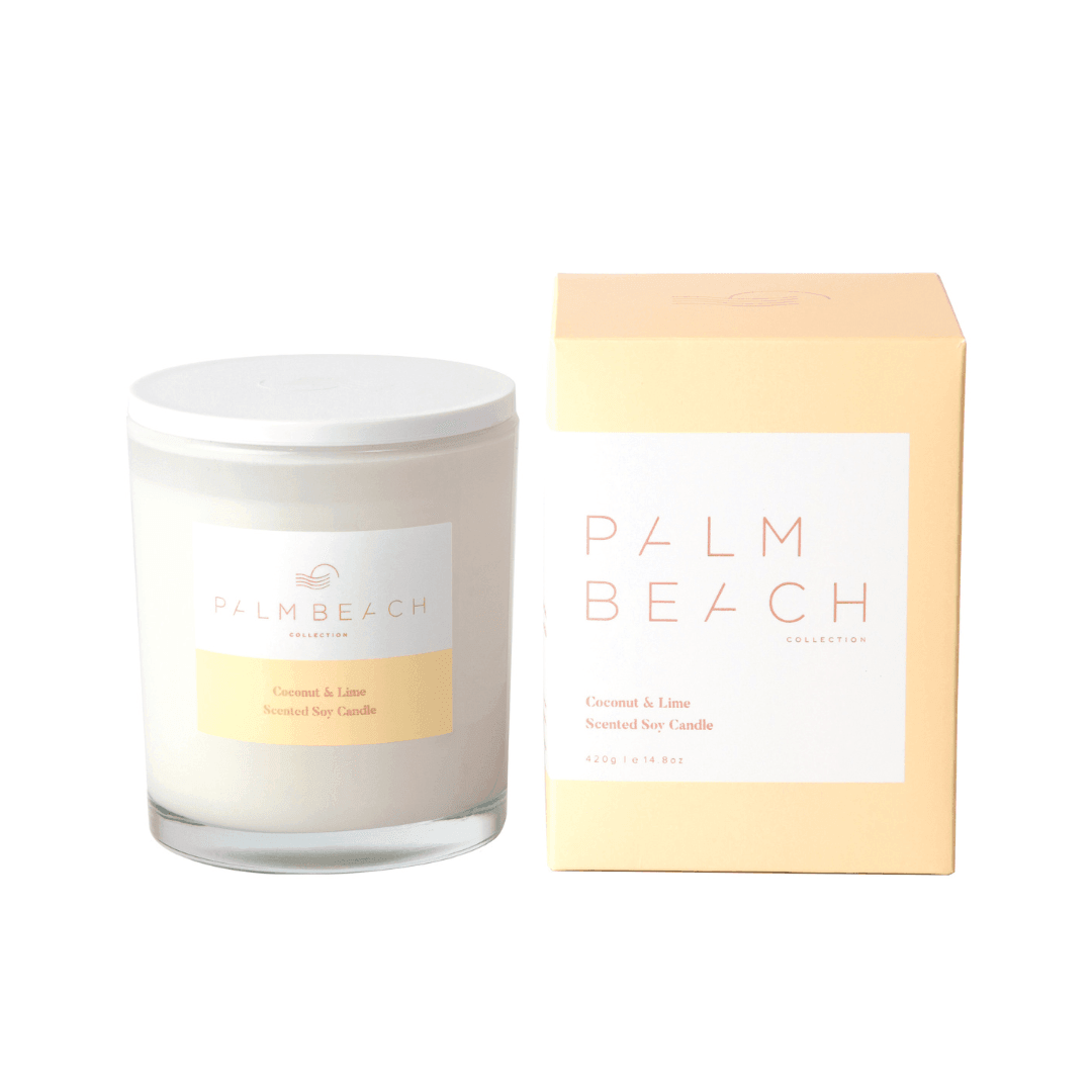 Candle - Palm Beach - Palm Beach Coconut & Lime Candle 420g - The Gift Company