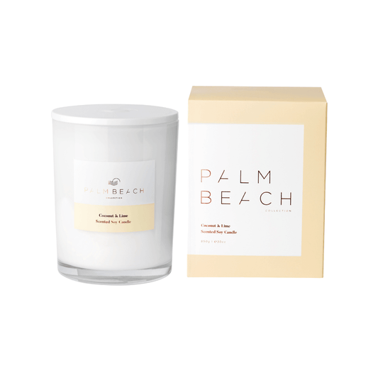 Candle - Palm Beach - Palm Beach Coconut & Lime Deluxe Candle 850g - The Gift Company