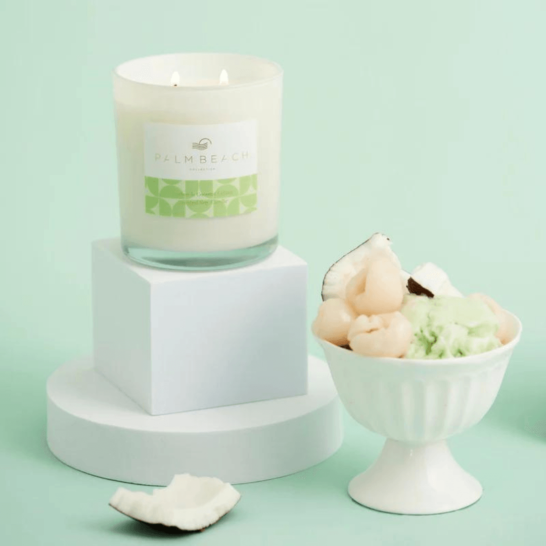 Candle - Palm Beach - Palm Beach Lychee & Coconut Gelato Candle 420g - The Gift Company