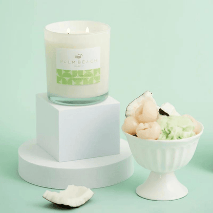 Candle - Palm Beach - Palm Beach Lychee & Coconut Gelato Candle 420g - The Gift Company