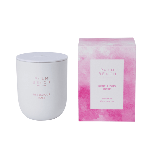 Candle - Palm Beach - Palm Beach Rebellious Rose Candle 400g - The Gift Company