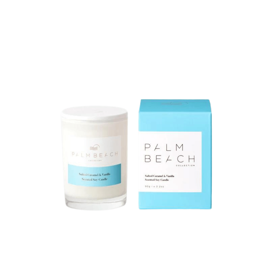 Candle - Palm Beach - Palm Beach Salted Caramel & Vanilla Mini Candle 90g - The Gift Company