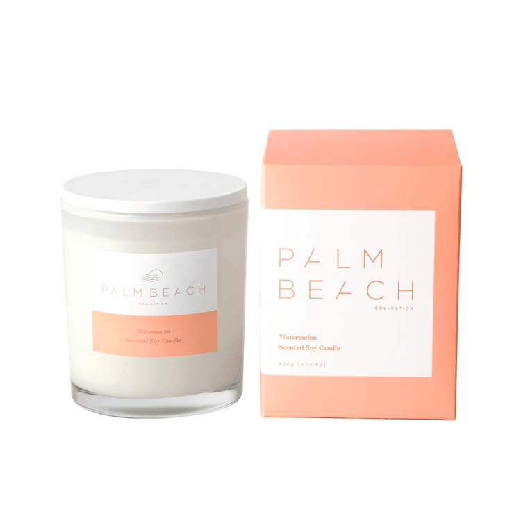 Candle - Palm Beach - Palm Beach Watermelon Candle 420g - The Gift Company