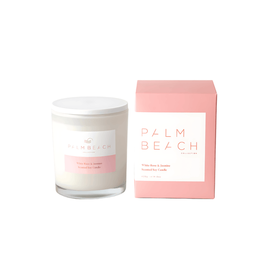 Candle - Palm Beach - Palm Beach White Rose & Jasmine Candle 420g - The Gift Company