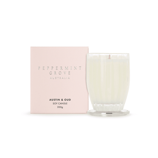 Candle - Peppermint Grove - Peppermint Grove Austin & Oud Candle 200g - The Gift Company