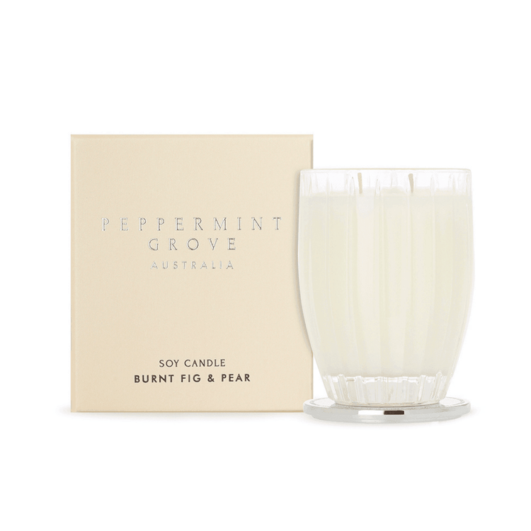 Candle - Peppermint Grove - Peppermint Grove Burnt Fig & Pear Candle 370g - The Gift Company