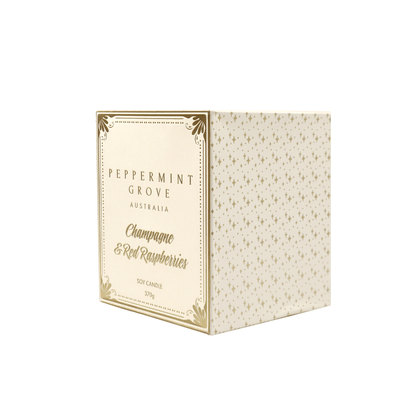 Candle - Peppermint Grove - Peppermint Grove Champagne & Red Raspberries Candle 370g - The Gift Company