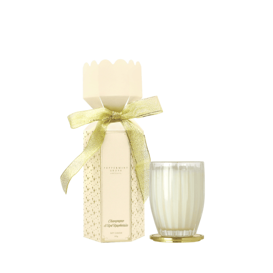Candle - Peppermint Grove - Peppermint Grove Champagne & Red Raspberries Mini Candle Bon-Bon 60g - The Gift Company