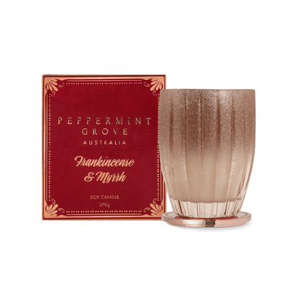 Candle - Peppermint Grove - Peppermint Grove Frankincense & Myrrh Soy Candle 370g - The Gift Company