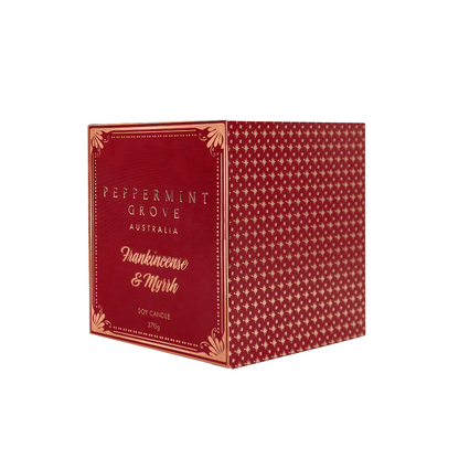 Candle - Peppermint Grove - Peppermint Grove Frankincense & Myrrh Soy Candle 370g - The Gift Company