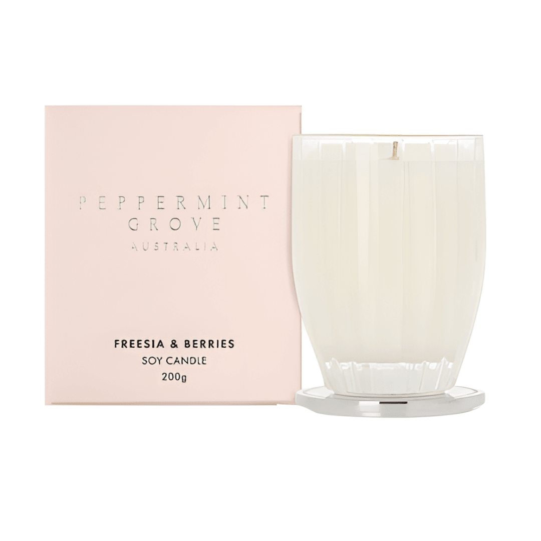 Candle - Peppermint Grove - Peppermint Grove Freesia & Berries Soy Candle 200g - The Gift Company
