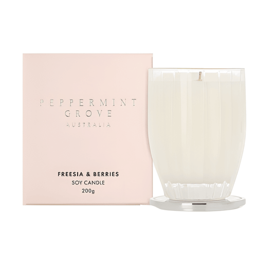 Candle - Peppermint Grove - Peppermint Grove Freesia & Berries Soy Candle 200g - The Gift Company