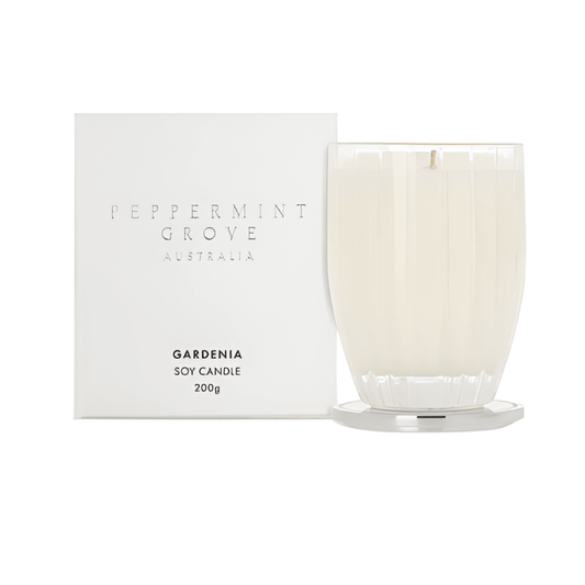 Candle - Peppermint Grove - Peppermint Grove Gardenia Soy Candle 200g - The Gift Company
