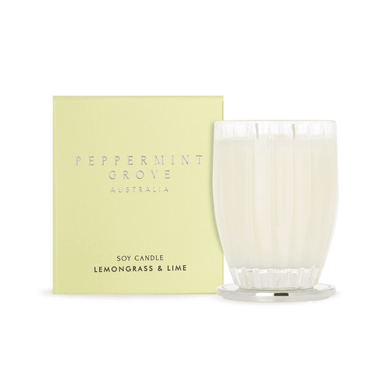 Candle - Peppermint Grove - Peppermint Grove Lemongrass & Lime Candle 370g - The Gift Company