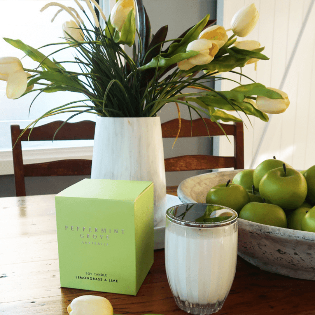 Candle - Peppermint Grove - Peppermint Grove Lemongrass & Lime Candle 700g - The Gift Company