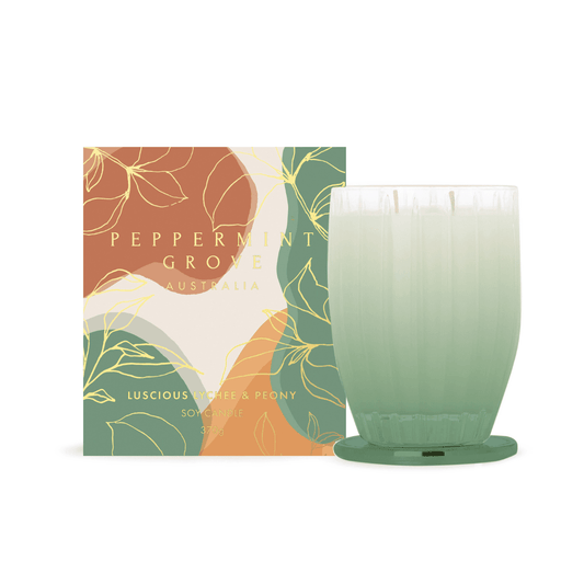 Candle - Peppermint Grove - Peppermint Grove Luscious Lychee & Peony Candle 370g - The Gift Company