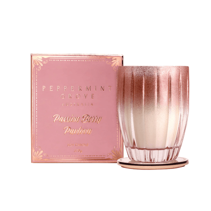 Candle - Peppermint Grove - Peppermint Grove Passion Berry Pavlova Soy Candle 370g - The Gift Company