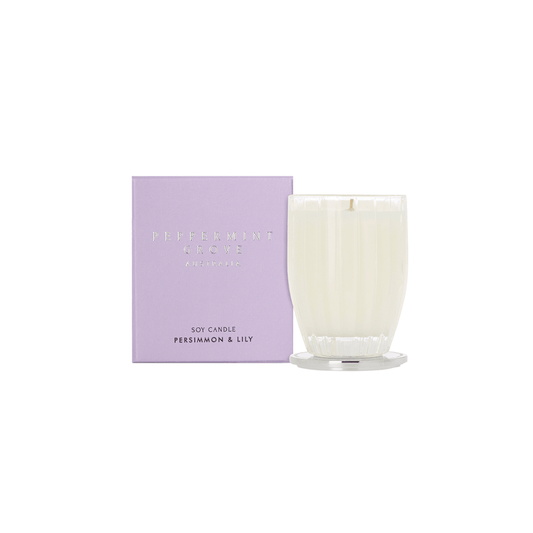 Candle - Peppermint Grove - Peppermint Grove Persimmon & Lily Soy Candle 200g - The Gift Company