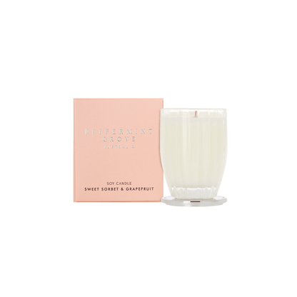 Candle - Peppermint Grove - Peppermint Grove Sweet Sorbet & Grapefruit Soy Candle 200g - The Gift Company