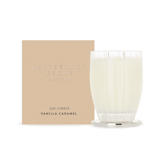 Candle - Peppermint Grove - Peppermint Grove Vanilla Caramel Candle 370g - The Gift Company
