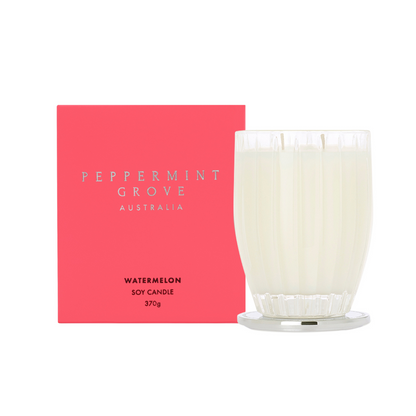 Candle - Peppermint Grove - Peppermint Grove Watermelon Soy Candle 370g - The Gift Company