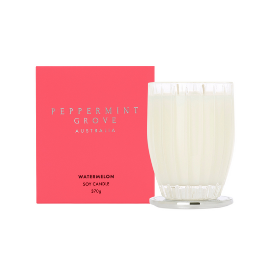 Candle - Peppermint Grove - Peppermint Grove Watermelon Soy Candle 370g - The Gift Company