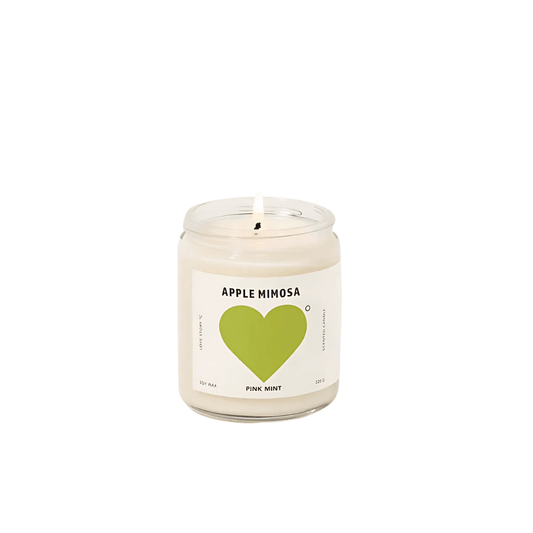 Candle - Pinkmint Candle - Pinkmint Candle Apple Mimosa Soy Candle 220g - The Gift Company