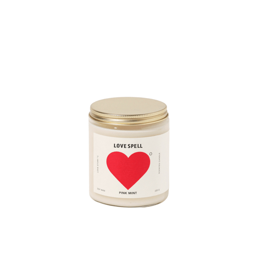 Candle - Pinkmint Candle - Pinkmint Candle Love Spell Soy Candle 220g - The Gift Company