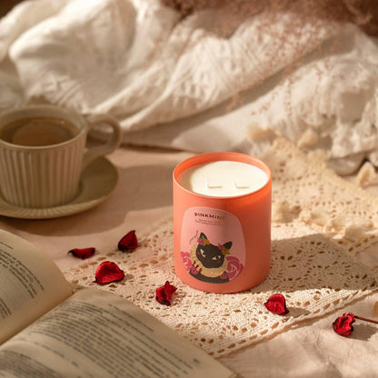 Candle - Pinkmint Candle - Pinkmint Candle Peony Blush Double Wick Soy Candle - The Gift Company