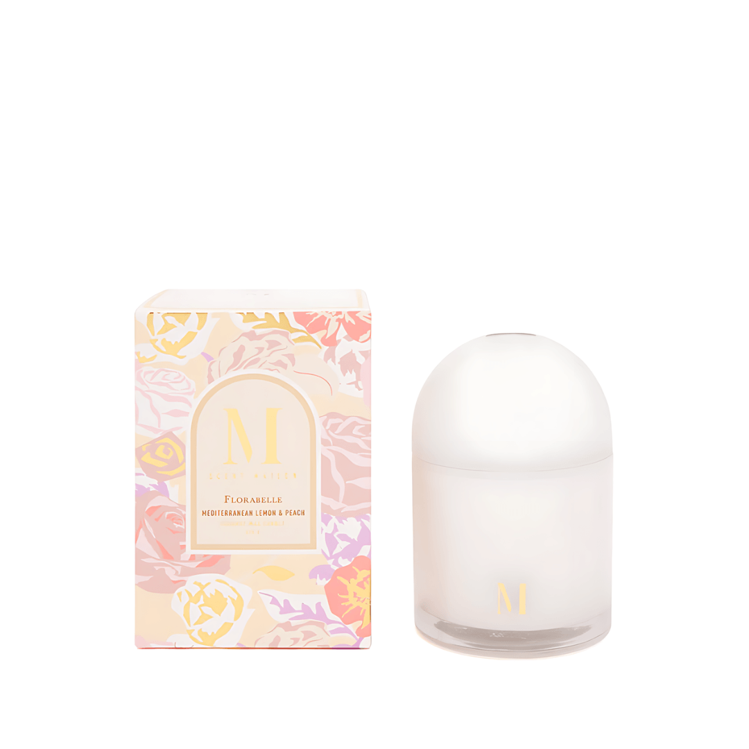 Candle - Scent Maison - Scent Maison Mediterranean Lemon & Peach Candle 375g - The Gift Company