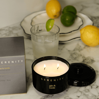 Candle - Serenity - Serenity Gin & Tonic Soy Candle 230g - The Gift Company