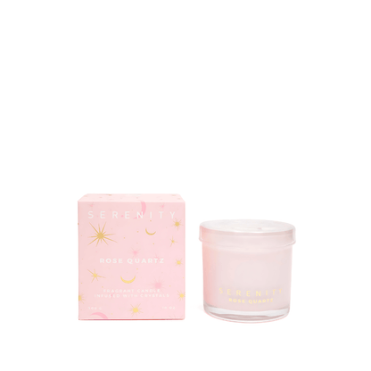 Candle - Serenity - Serenity Love Quartz Crystal Candle 300g - The Gift Company