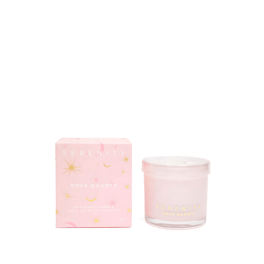 Candle - Serenity - Serenity Love Quartz Crystal Candle 300g - The Gift Company