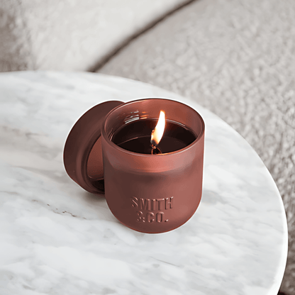 Candle - The Aromatherapy Co. - The Aromatherapy Co. Smith & Co. Soy Wax Candle Black Oud & Saffron 250g - The Gift Company