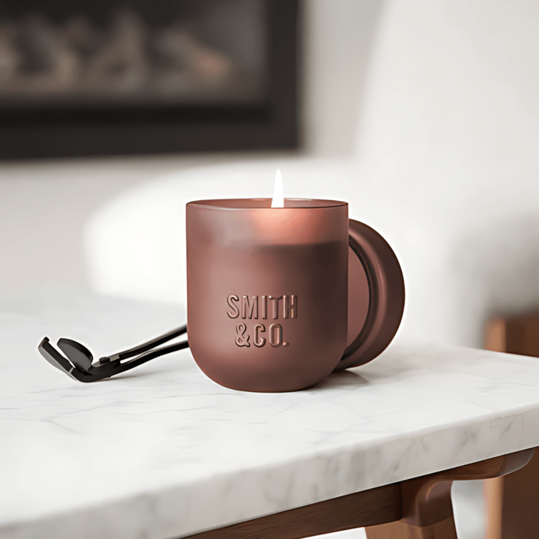 Candle - The Aromatherapy Co. - The Aromatherapy Co. Smith & Co. Soy Wax Candle Black Oud & Saffron 250g - The Gift Company