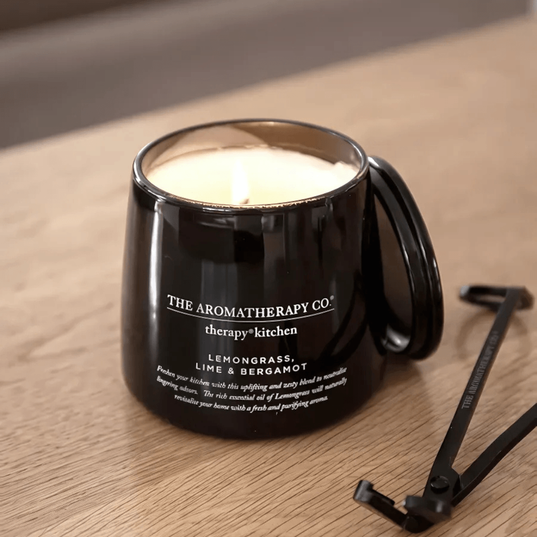 Candle - The Aromatherapy Co. - The Aromatherapy Co. Therapy Kitchen Candle Lemongrass, Lime & Bergamot 260g - The Gift Company