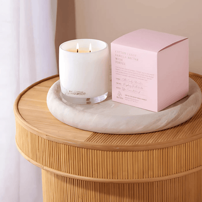 Candle - Urban Rituelle - Urban Rituelle Cotton Candy, Vanilla Nectar, Musk, Toffee Scented Soy Candle 400g - The Gift Company