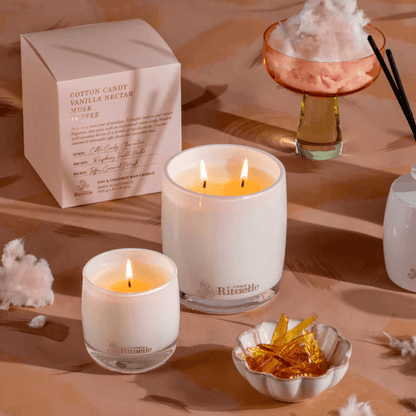 Candle - Urban Rituelle - Urban Rituelle Cotton Candy, Vanilla Nectar, Musk, Toffee Scented Soy Candle 400g - The Gift Company